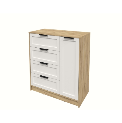 Тумба Тренд КТ-Т90 (Дуб золотой ЛДСП/ Кашемир ЛМДФ) Ш900 В1020 Г451